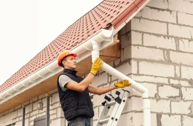 Pose et remplacement de gouttières à Bost